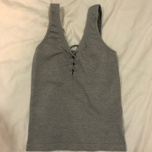 Gray tank top